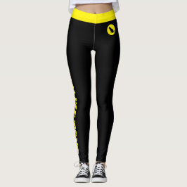 Legging Amante de Gatos Mãe de Pet Amarelo Preto Personali