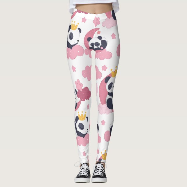 Legging Amante de Panda | Eu Sou Aparelidado de Panda (Frente)