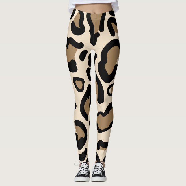 Legging Amantes de os animais de padrão de cores Tiger (Frente)