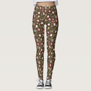 Legging Amar Acessórios de Costura Brown