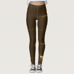 Legging Amarelo Aquarela Sobre Marrom<br><div class="desc">A design é feita para mostrar sua forma e mostrar ousadia às suas pernas, mantendo sempre a cor marrom para torná-lo legal como pepino nesta temporada de verão. Ele foi projetado para levá-lo de casa para cidade e é atraente o suficiente para dar a volta às pessoas, e na moda...</div>