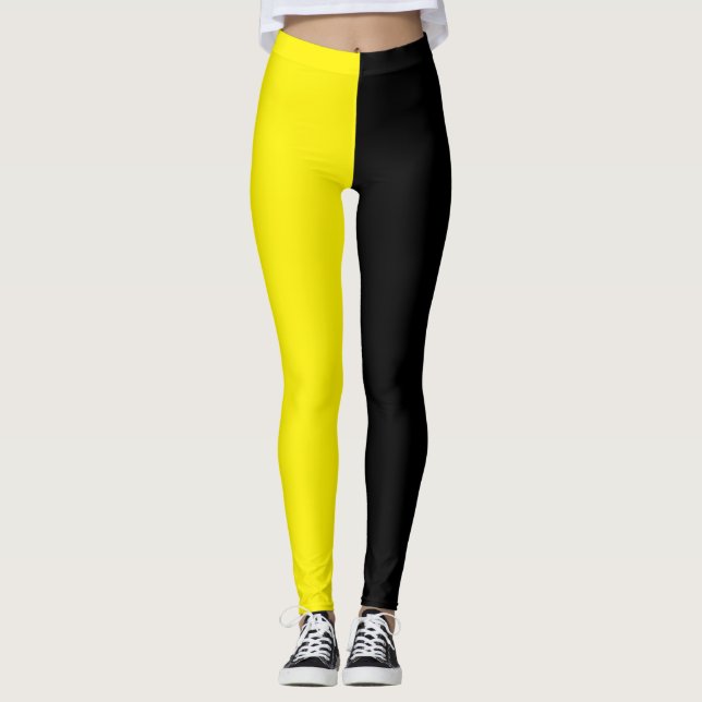 Legging Amarelo e preto (Frente)