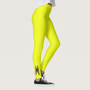 Legging Amarelo fluorescente neon moderno simples