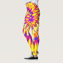 Amarelo, Magenta e Laranja Spiral Tie Dye
