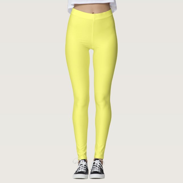 Legging Amarelo-Manteiga (Frente)
