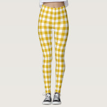 Amarelo Mostarda Xadrez Gingham Cor Retro