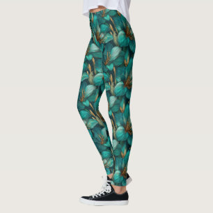 Legging Amaryllis Fantasia de Maternidade Verde Claro Dia