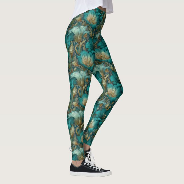 Legging Amaryllis Flor Peso Levantamento Amaryllis Charme  (Direita)