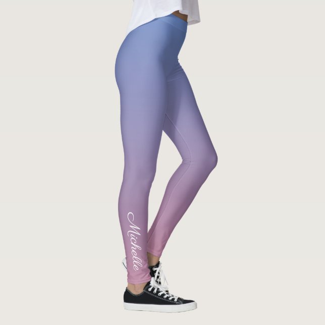 Legging Ambre verde-rosa claro e azul (Direita)