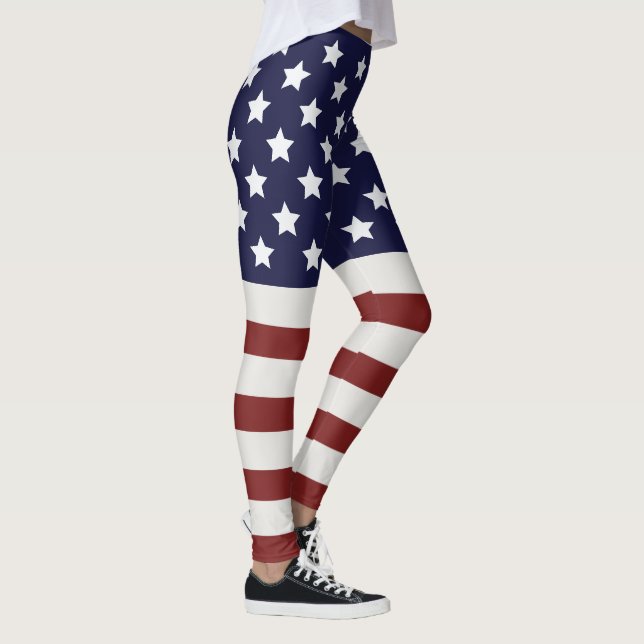 Legging American Flag American USA Pattern (Direita)