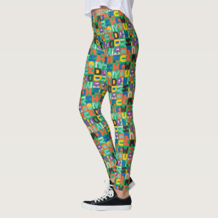 Legging AMIGOS™ Como você faz um padrão vibrante