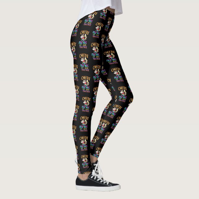 Legging Amigos Que Bebem Juntos (Direita)