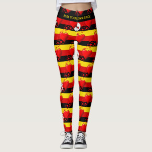 Legging AMOR, Corações Vermelhos UGANDA EXECUTAM A SUA C