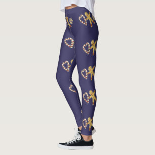 Legging Amor de pão-de-gengibre