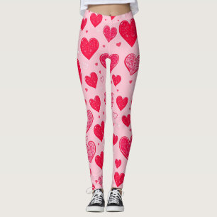 Legging Amor de São Valentim-Corações de São Valentim