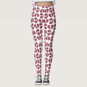 Legging Amor em peças Impressão, Design de padrão
