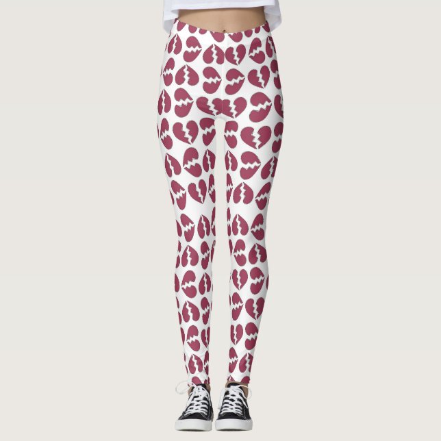 Legging Amor em peças Impressão, Design de padrão (Frente)