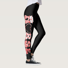 Legging Amor Médico Corações Enfermeiro Namorados Divertid