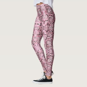 Legging Anaconda Snakeskin, cor-de-rosa