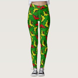 Legging Ancara Floral Africano Impressão Negrito, Padrão