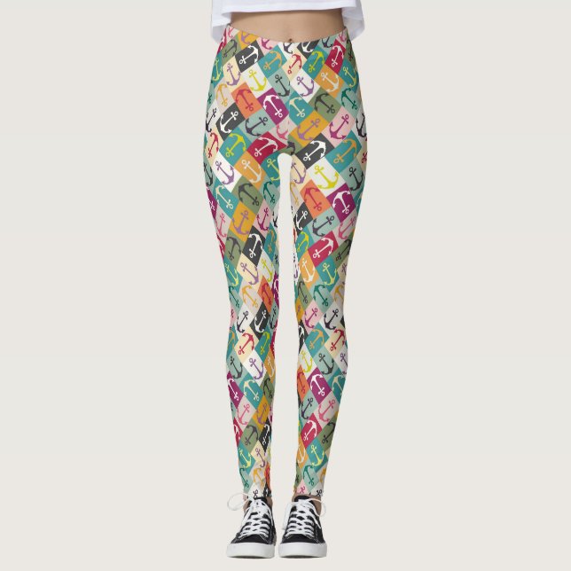Legging âncora espinha de peixe mana (Frente)
