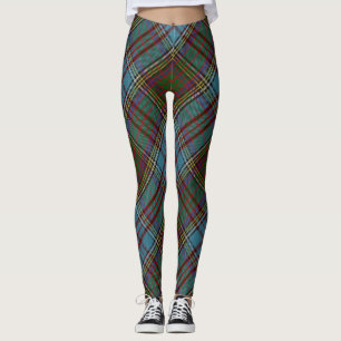 Legging Anderson Clan Tartan - Padrão de Xadrez Escocês