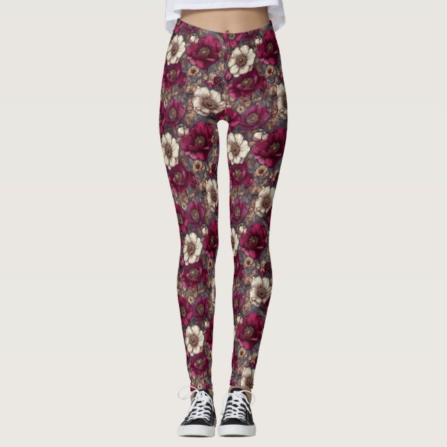 Legging Anêmonas Flor Gestante Anêmonas Flor (Frente)