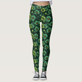 Legging Anêmonas Flor Roupas de Ginásio Anêmonas Destaque 