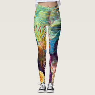 Legging Anemone do Mar - Ernst Haeckel