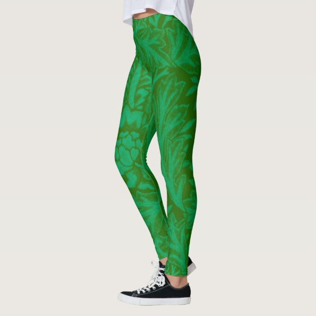Legging Anemone em Forest Green, (Esquerda)