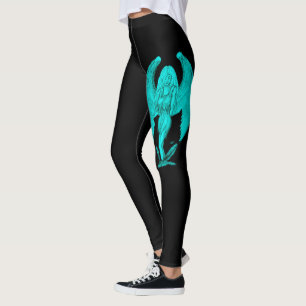 Legging Angel, Black and Green design