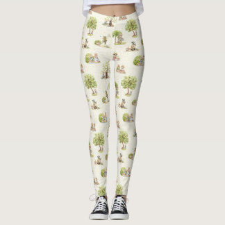 Legging Animais Caprichosos de Picnic ao Estilo Vintage