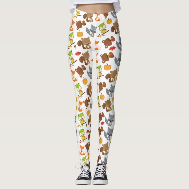 Legging Animais Da Floresta, Animais Da Floresta, Animais  (Frente)