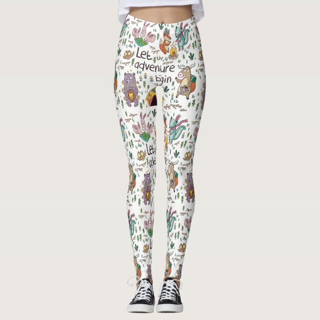 Legging Animais de acampamento (Frente)