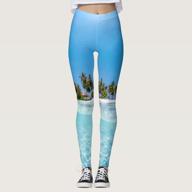 Legging Animais do mar legal (Frente)