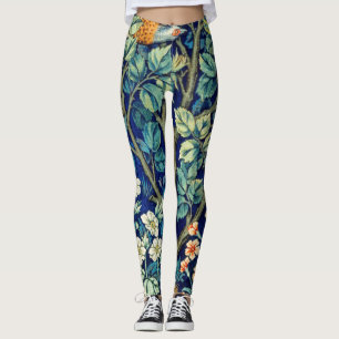 Legging Animais e Flores, Floresta, William Morris