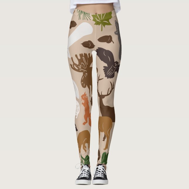 Legging Animais Florestais (Frente)