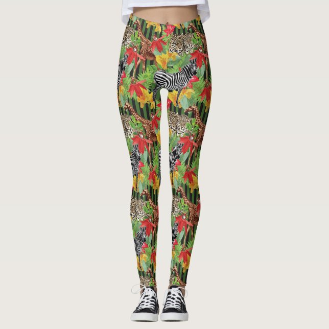 Legging Animais Selvagens De África (Frente)