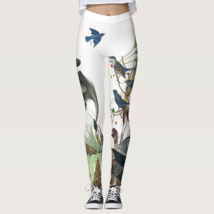 Legging Animais selvagens dos pássaros de Audubon por tod