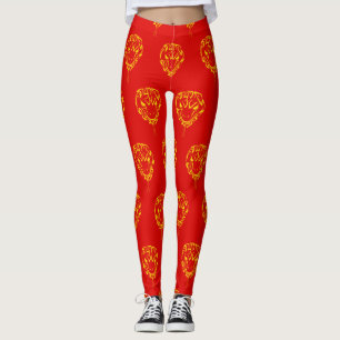 Legging Ano Novo Lunar Chinês do Cobra 2025 4723 Madeira