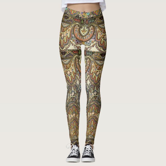 Legging Antiguidade da caravana de Boho (Frente)