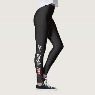 Legging "Ao Vivo, Ria, Amor"