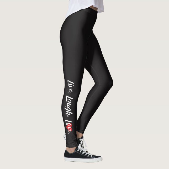 Legging "Ao Vivo, Ria, Amor" (Direita)