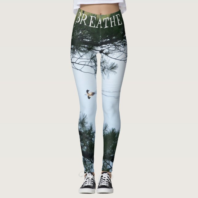 LEGGING APENAS RESPIRE CANELEIRAS DA IOGA DO (Frente)