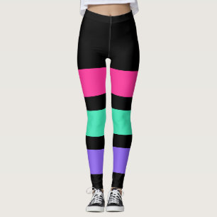 Legging APENAS STRIPES - rosa, menta, lilás claro