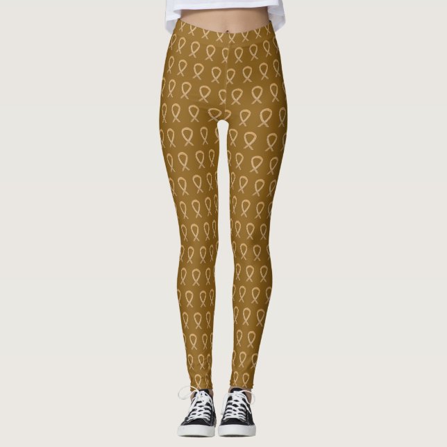 Legging Apêndice Cancer Ângulo Legguras de Friso de Sensib (Frente)