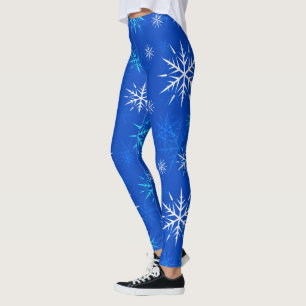 Legging Après-esqui, caneleiras do design do floco de neve