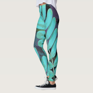 Legging Aqua Folhas
