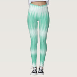 Legging Aqua Green Tie Dye
