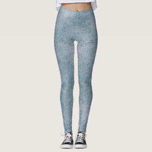 Legging Aqua Grunge Pattern